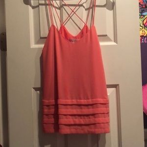 Coral tank top